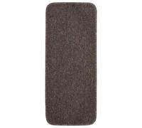 BOWEKAM Home Supplies - Alfombrillas antideslizantes para escalera, 15 unidades, 60 x 25 cm, color marrón rectangular