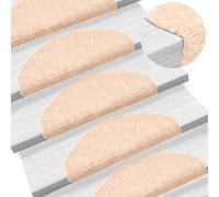 BOWEKAM Home Supplies - Alfombrillas autoadhesivas para escalera, 5 unidades, color marrón, 65 x 21 x 4 cm, perforadora de aguja