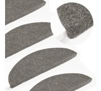 BOWEKAM Home Supplies - Alfombrillas autoadhesivas para escaleras, 10 unidades, color gris, 56 x 17 x 3 cm
