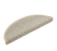 BOWEKAM Home Supplies - Alfombrillas autoadhesivas para escaleras, aspecto de sisal, 15 unidades, 56 x 17 x 3 cm, color verde claro