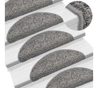 BOWEKAM Home Supplies - Peldaños para escaleras, 15 unidades, color gris, 56 x 17 x 3 cm