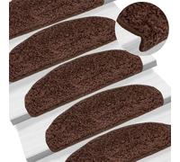 BOWEKAM Home Supplies - Peldaños para escaleras, 15 unidades, color marrón, 65 x 21 x 4 cm