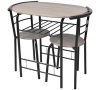 BOWEKAM Juego de muebles de cocina y comedor, juego de barra de desayuno MDF