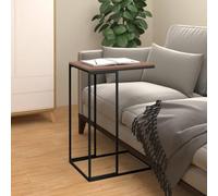 BOWEKAM Mesa auxiliar negra de 40 x 30 x 59 cm, muebles de madera, mesas, mesas auxiliares, mesas de centro