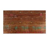 BOWEKAM Mesa rectangular de madera maciza reciclada, accesorios de mesa, 100 x 50 x 2,5 cm, tableros de mesa