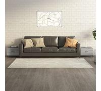 BOWEKAM Mesas de centro con patas de metal, 2 unidades, color gris, Sonoma, 50 x 50 x 40 cm, muebles, mesas, mesas de centro, mesas de centro