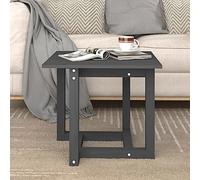 BOWEKAM Mesas decorativas de madera maciza de pino gris 50 x 50 x 45 cm