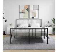 BOWEKAM Mesitas de noche, 2 unidades, color blanco, 40 x 40 x 50 cm, muebles de madera, mesitas de noche