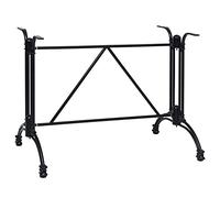 BOWEKAM Muebles, accesorios de mesa, patas de mesa, patas de mesa de bistró, color negro, 93 x 60 x 72 cm, aluminio fundido