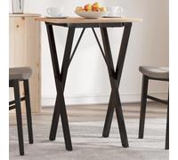 BOWEKAM Muebles, accesorios de mesa, patas de mesa, patas de mesa de comedor, marco en X, 40 x 40 x 73 cm, acero