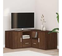 BOWEKAM Muebles, armarios y almacenamiento, armario esquinero de roble marrón, 160 x 40 x 45 cm, madera de ingeniería