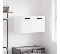 BOWEKAM Muebles, armarios y almacenamiento, armarios de almacenamiento y taquillas, armario de pared blanco brillante, 60 x 36,5 x 35 cm, madera de ingeniería