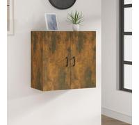 BOWEKAM Muebles, armarios y almacenamiento, armarios de almacenamiento y taquillas, armario de pared de roble ahumado, 60 x 31 x 60 cm, madera de ingeniería