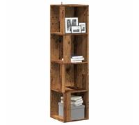 BOWEKAM Muebles, armarios y almacenamiento, armarios de almacenamiento y taquillas, armario esquinero de madera antigua de 33 x 33 x 132 cm, madera de ingeniería