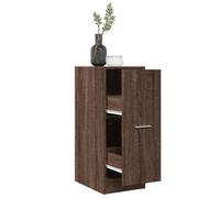 BOWEKAM Muebles, armarios y almacenamiento, armarios de almacenamiento y taquillas, gabinete boticario de roble marrón, 30 x 41 x 77,5 cm, madera de ingeniería
