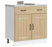 BOWEKAM Muebles, armarios y almacenamiento, armarios de cocina, armario base de cocina, roble Lucca Sonoma, madera de ingeniería