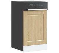 BOWEKAM Muebles, armarios y almacenamiento, armarios de cocina, panel para lavavajillas, roble Porto Sonoma, 45 x 1,5 x 67 cm, madera de ingeniería