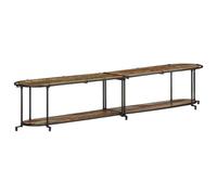 BOWEKAM Muebles, armarios y almacenamiento, armarios y estantes de almacenamiento multimedia, armario de TV de 200 x 42 x 40 cm, madera maciza recuperada