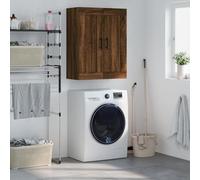 BOWEKAM Muebles, armarios y almacenamiento, bufés y aparadores, armario de pared de roble marrón, 69,5 x 34 x 90 cm, madera de ingeniería