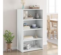 BOWEKAM Muebles, armarios y almacenamiento, bufés y aparadores, tablero alto blanco 70 x 41 x 124 cm, madera de ingeniería