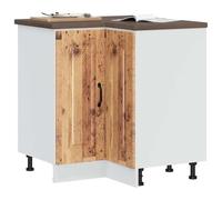 BOWEKAM Muebles, armarios y almacenamiento, gabinetes de cocina, gabinete base de esquina de cocina, madera antigua Kalmar