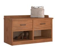BOWEKAM Muebles, bancos, bancos de almacenamiento y entrada, banco de pasillo Sandnes, 87 x 40 x 50 cm, madera maciza de pino