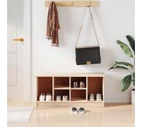 BOWEKAM Muebles, bancos, bancos de almacenamiento y entrada, banco de zapatos ALTA 100 x 35 x 45 cm, madera maciza de pino