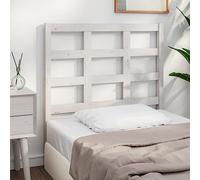BOWEKAM Muebles, camas y accesorios, cabeceros y estribos, cabecero de cama blanco, 105,5 x 4 x 100 cm, madera maciza de pino