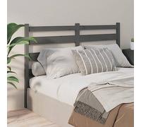 BOWEKAM Muebles, camas y accesorios, cabeceros y estribos, cabecero de cama gris, 206 x 4 x 100 cm, madera maciza de pino