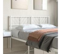 BOWEKAM Muebles, camas y accesorios, cabeceros y estribos, cabecero de metal blanco 140 cm