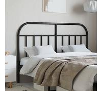 BOWEKAM Muebles, camas y accesorios, cabeceros y estribos, cabecero de metal negro 140 cm