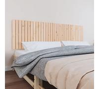 BOWEKAM Muebles, camas y accesorios, cabeceros y estribos, cabecero de pared, 204 x 3 x 60 cm, madera maciza de pino