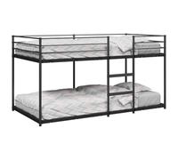 BOWEKAM Muebles, camas y accesorios, camas y marcos de cama, litera sin colchón, color negro, 107 x 203 cm, acero