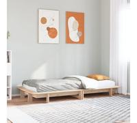 BOWEKAM Muebles, camas y accesorios, camas y marcos de cama, marco de cama sin colchón, 100 x 200 cm, madera maciza de pino