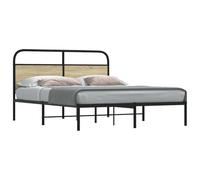 BOWEKAM Muebles, camas y accesorios, camas y marcos de cama, marco de cama sin colchón, 160 x 200 cm, madera de roble Sonoma