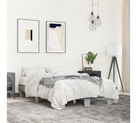 BOWEKAM Muebles, camas y accesorios, camas y marcos de cama, marco de cama sin colchón, gris Sonoma, 120 x 200 cm