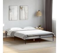 BOWEKAM Muebles, camas y accesorios, camas y marcos de cama, marco de cama sin colchón, gris Sonoma, 135 x 190 cm, doble
