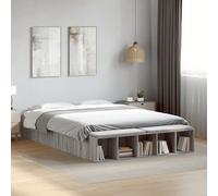 BOWEKAM Muebles, camas y accesorios, camas y marcos de cama, marco de cama sin colchón, gris Sonoma, 140 x 200 cm
