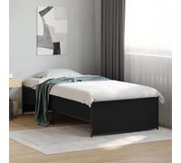 BOWEKAM Muebles, camas y accesorios, camas y marcos de cama, marco de cama sin colchón, negro, 90 x 190 cm, individual