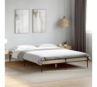 BOWEKAM Muebles, camas y accesorios, camas y marcos de cama, marco de cama sin colchón, roble Sonoma, 140 x 190 cm