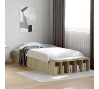 BOWEKAM Muebles, camas y accesorios, camas y marcos de cama, marco de cama sin colchón, roble Sonoma, 90 x 200 cm