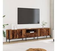 BOWEKAM Muebles, centros de entretenimiento y soportes de TV, mueble de TV con cajón, madera vieja, 200 x 25 x 44 cm, madera de ingeniería