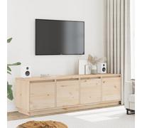 BOWEKAM Muebles, centros de entretenimiento y soportes de TV, mueble de TV de 156 x 37 x 45 cm, madera maciza de pino