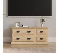 BOWEKAM Muebles, centros de entretenimiento y soportes de TV, mueble de TV de roble Sonoma, 100 x 35,5 x 45 cm, madera de ingeniería