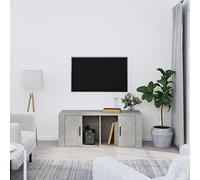 BOWEKAM Muebles, centros de entretenimiento y soportes de TV, mueble de TV gris hormigón, 100 x 35 x 40 cm, madera de ingeniería