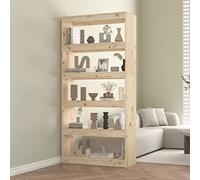 BOWEKAM Muebles, estanterías, estanterías y estantes de pie, armario de libros/divisor de habitación, 80 x 30 x 167 cm, madera maciza de pino