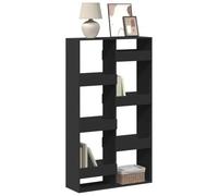 BOWEKAM Muebles, estanterías, estanterías y estantes de pie, estantería negra, 100 x 33 x 175 cm, madera de ingeniería
