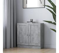 BOWEKAM Muebles, estanterías, estanterías y estantes de pie, librero gris hormigón, 82,5 x 30,5 x 80 cm, madera de ingeniería