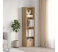 BOWEKAM Muebles, estanterías, estantes de pared y repisas, armario para libros, mueble de TV de madera antigua, 36 x 30 x 143 cm, madera de ingeniería