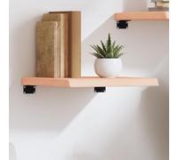 BOWEKAM Muebles, estanterías, estantes de pared y repisas, estante de pared de 40 x 40 x (2-4) cm, roble macizo sin tratar